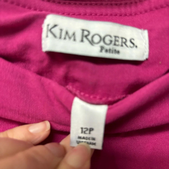 Kim Rogers 12 petite pink skirt skort with shorts - Picture 2 of 5
